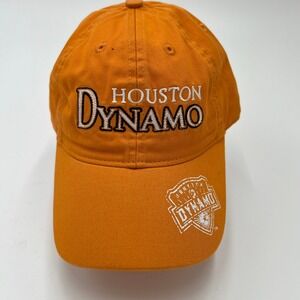 Houston Dynamo MLS Orange Cotton Baseball Cap One Size Fits All Adjustable Strap